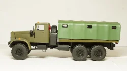 Краз 255 тентованный хаки в коробке, Саратов 1:43