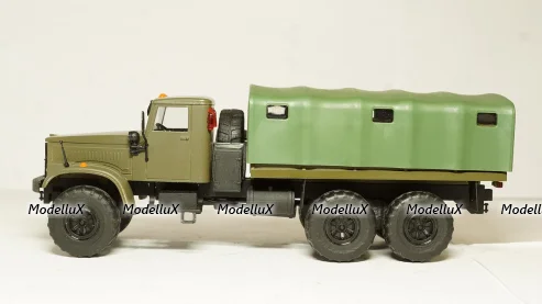 Краз 255 тентованный хаки в коробке, Саратов 1:43