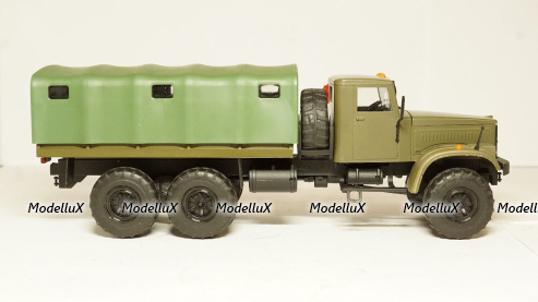 Краз 255 тентованный хаки в коробке, Саратов 1:43