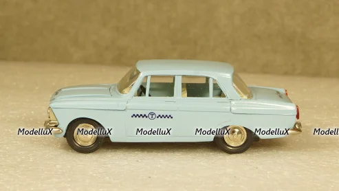 Москвич 408 Такси голубой, Тантал/Радон 1:43 