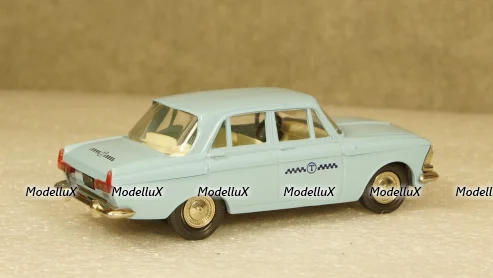 Москвич 408 Такси голубой, Тантал/Радон 1:43 