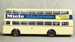 Bussing D2U double decker Miele 1958 beige, Minichamps 1:43