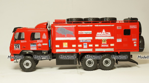 МАЗ 63028, Дакар техничка №728 2018, АвтоБюро 1:43 