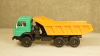 Камаз 5511 самосвал зелёный/оранжевый, Арек 1:43