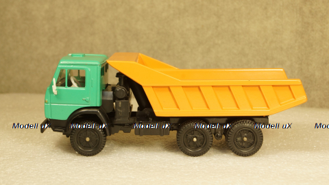 Камаз 5511 самосвал зелёный/оранжевый, Арек 1:43
