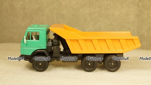Камаз 5511 самосвал зелёный/оранжевый, Арек 1:43