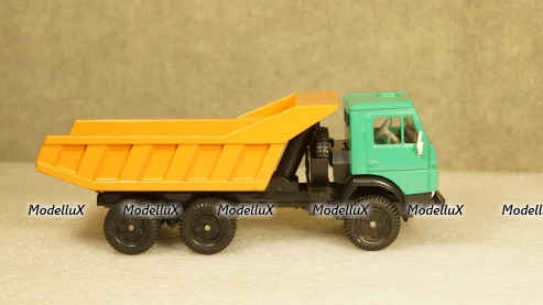 Камаз 5511 самосвал зелёный/оранжевый, Арек 1:43