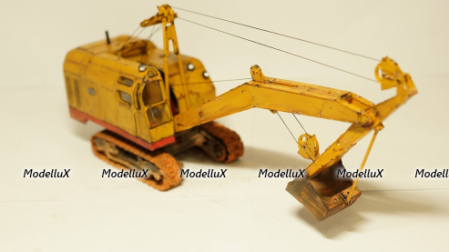 Экскаватор Э-10011Д 1975 со следами эксплуатации, ТРЭКС 1:43