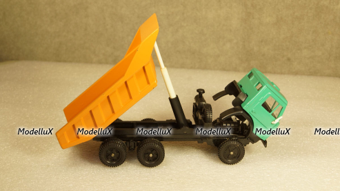 Камаз 5511 самосвал зелёный/оранжевый, Арек 1:43