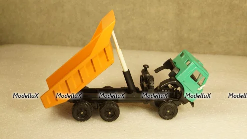 Камаз 5511 самосвал зелёный/оранжевый, Арек 1:43