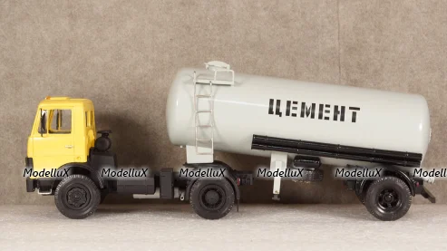 МАЗ 5337 1978г. с п/прицепом цементовоз ТЦ-15 , Viko models 1:43