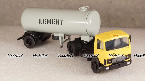 МАЗ 5337 1978г. с п/прицепом цементовоз ТЦ-15 , Viko models 1:43