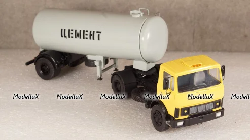 МАЗ 5337 1978г. с п/прицепом цементовоз ТЦ-15 , Viko models 1:43