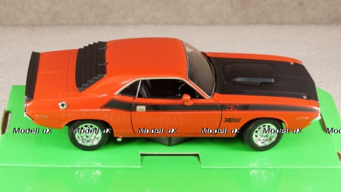 Dodge Challenger T/A dark orange/matt-black, 24029, Welly 1:24