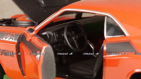 Dodge Challenger T/A dark orange/matt-black, 24029, Welly 1:24