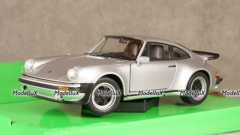 Porsche 911 Turbo 3.0 silver, 24043, Welly 1:24