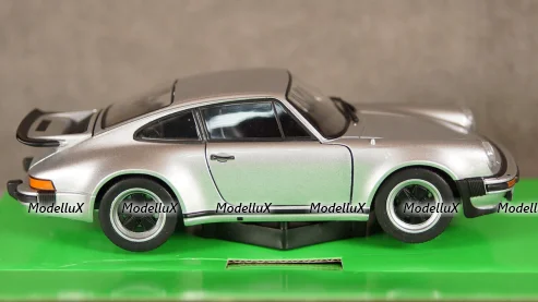 Porsche 911 Turbo 3.0 silver, 24043, Welly 1:24