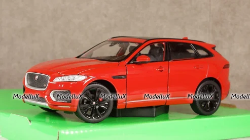 Jaguar F-Pace metallic-red without showcase, 24070, Welly 1:24