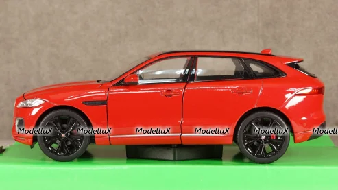 Jaguar F-Pace metallic-red without showcase, 24070, Welly 1:24