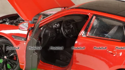 Jaguar F-Pace metallic-red without showcase, 24070, Welly 1:24