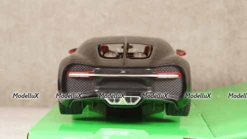 Bugatti Chiron 2016, red/black, 24077RED, Welly 1:24
