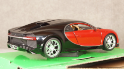 Bugatti Chiron 2016, red/black, 24077RED, Welly 1:24