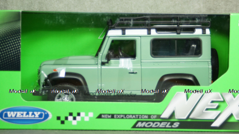 Land Rover Defender зеленый/белый, Welly 1:24