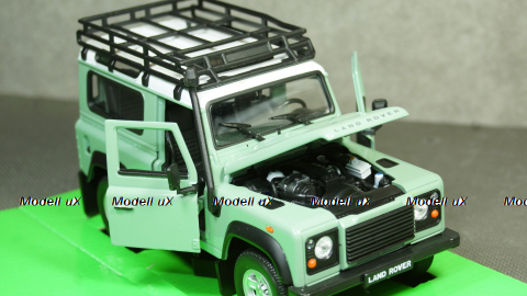 Land Rover Defender зеленый/белый, Welly 1:24
