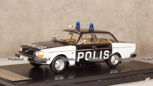 Volvo 244 police Sweden year 1978, PRD294, Premium X 1:43 №1
