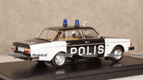 Volvo 244 police Sweden year 1978, PRD294, Premium X 1:43 №1