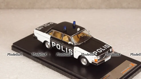 Volvo 244 police Sweden year 1978, PRD294, Premium X 1:43 №1