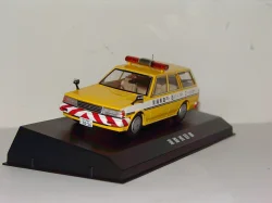 Toyota Mark II Wagon LG Police 1988, yellow, YX76V, Dism 1:43