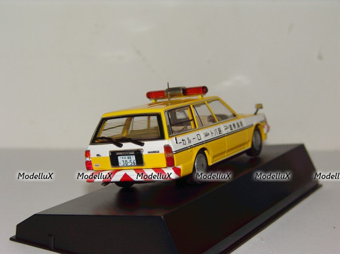 Toyota Mark II Wagon LG Police 1988, yellow, YX76V, Dism 1:43