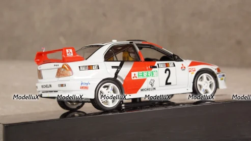 Mitsubishi Lancer Evo V #2 Champions Meeting 1998 Burns, Ralliart, RAM524, IXO 1:43