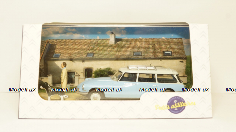 Citroen ID 19 Break vet lightblue/creme, Atlas 1:43
