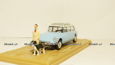 Citroen ID 19 Break vet lightblue/creme, Atlas 1:43
