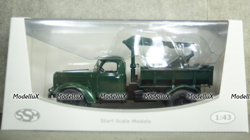 ЗИЛ-ММЗ-585Л с функциональным гидрокраном ЛЗАП-40, 1961,  SSM1407, SSM 1:43
