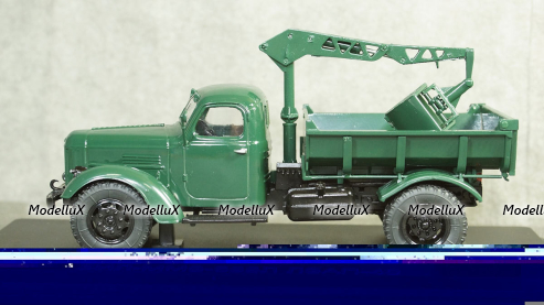 ЗИЛ-ММЗ-585Л с функциональным гидрокраном ЛЗАП-40, 1961,  SSM1407, SSM 1:43