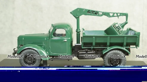 ЗИЛ-ММЗ-585Л с функциональным гидрокраном ЛЗАП-40, 1961,  SSM1407, SSM 1:43