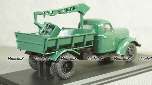 ЗИЛ-ММЗ-585Л с функциональным гидрокраном ЛЗАП-40, 1961,  SSM1407, SSM 1:43