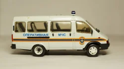 Газ 3221 Газель оперативная МЧС, Агат 1:43