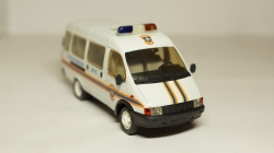 Газ 3221 Газель оперативная МЧС, Агат 1:43