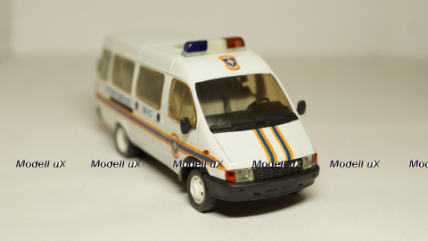 Газ 3221 Газель оперативная МЧС, Агат 1:43