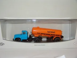 ЗИЛ 130В1 (поздний) + полуприцеп ТЦ-4 Цемент (оранжевый), SSM7006