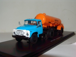 ЗИЛ 130В1 (поздний) + полуприцеп ТЦ-4 Цемент (оранжевый), SSM7006