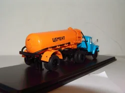 ЗИЛ 130В1 (поздний) + полуприцеп ТЦ-4 Цемент (оранжевый), SSM7006