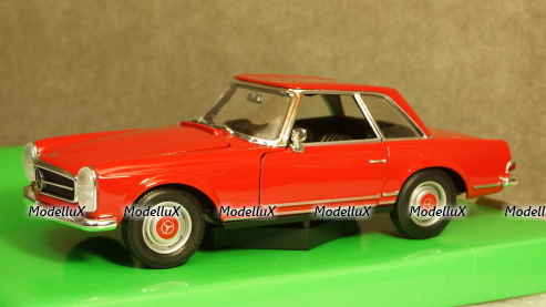 Mercedes 230 SL (W113) 1963 Red, 24093, Welly 1:24