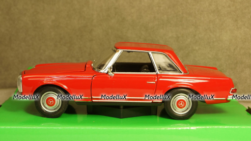 Mercedes 230 SL (W113) 1963 Red, 24093, Welly 1:24