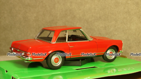 Mercedes 230 SL (W113) 1963 Red, 24093, Welly 1:24