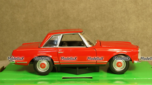 Mercedes 230 SL (W113) 1963 Red, 24093, Welly 1:24